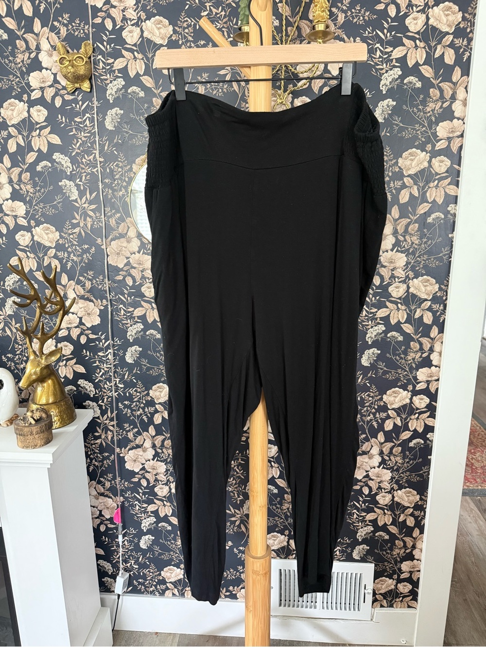 torrid Black Harem Leggings with Smocked Waistband